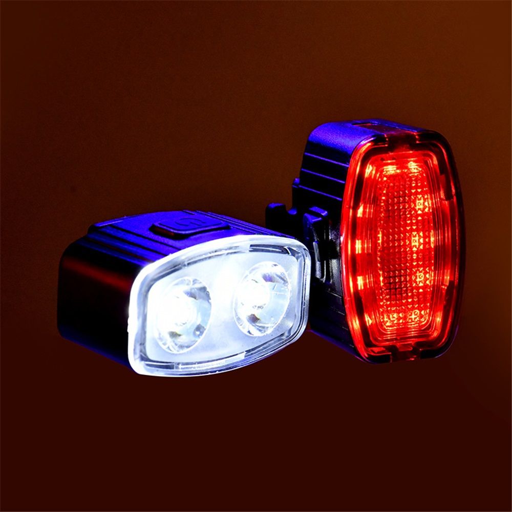 Bike Light, High Lumens Super Bright Bicycle Lite, Rechargeable Bike Headlight & Taillight Set, Waterproof Safety Bike Front & Rearlight for Road, Mountain, Night Riding