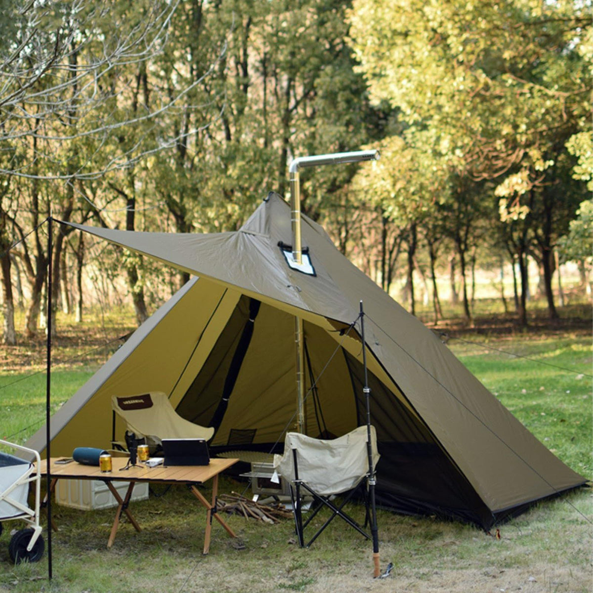 Hot Tent Stove Jack Fireproof Stove Jack Tent Stove Jack Stove Jack Kit for Tent 9.4" x 9.4",for Canvas Tent Hot Tent Chimney
