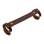 Leather Bike Handle Strap Bicycle Frame Carrying lifter,  Mountain Bike Frame Handle Carrying Lifter Bike Rack Strap for Road Mountain Bike, Portable and Labor-Saving