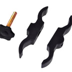 2 pack Universal Quick Release Gun Scope Sight Flashlight Torch Clip Holder Clamp Mount Fits Multiple Scope Size（Excluding flashlight）