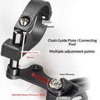 Chain Guide Mountain Bike, Chain Guide Direct Mount Chainring Guard Perfect for Most Bicycle Road Bike Mountain Bike Fixie (Aluminum Alloy, Black)