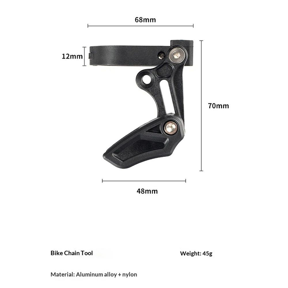 Chain Guide Mountain Bike, Chain Guide Direct Mount Chainring Guard Perfect for Most Bicycle Road Bike Mountain Bike Fixie (Aluminum Alloy, Black)