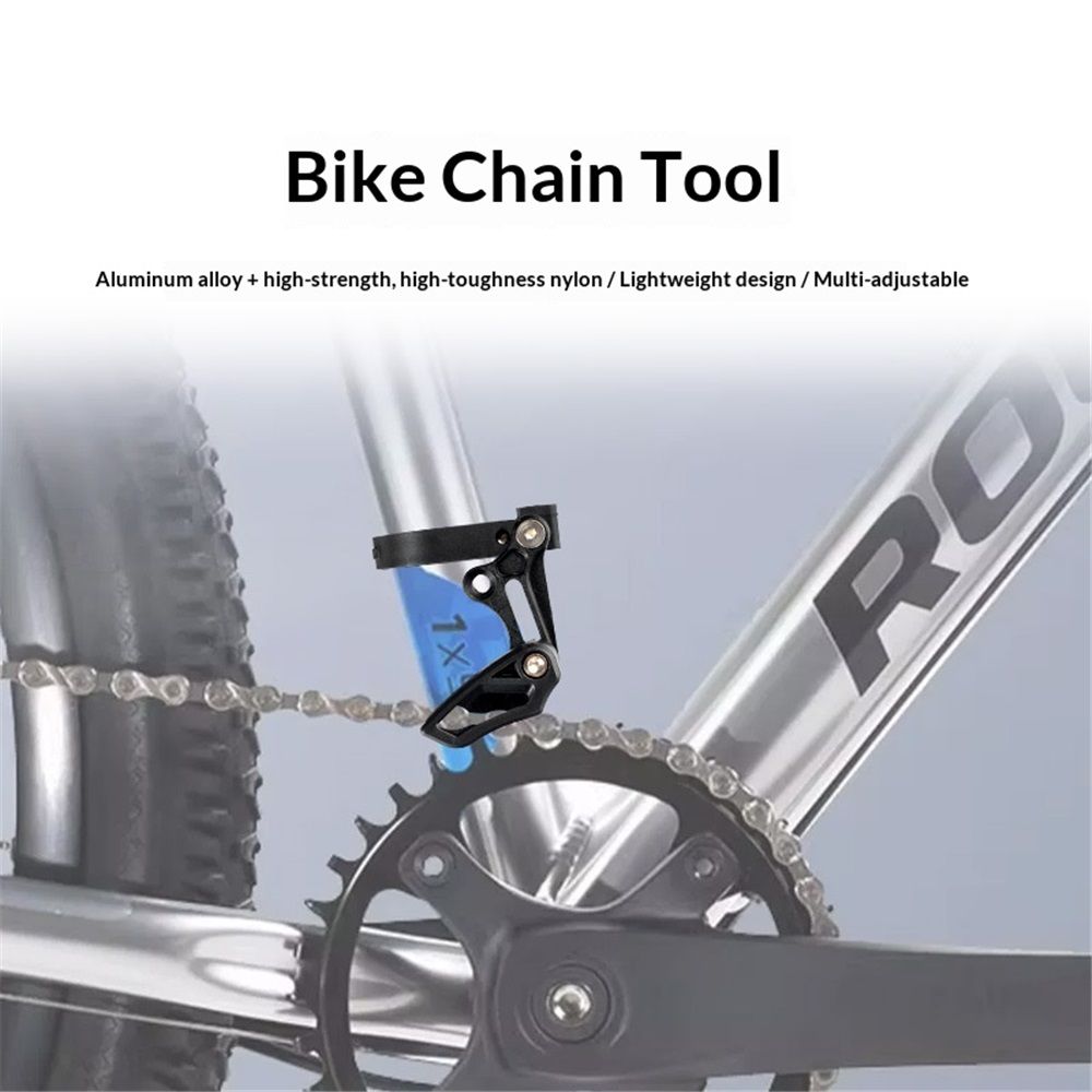 Chain Guide Mountain Bike, Chain Guide Direct Mount Chainring Guard Perfect for Most Bicycle Road Bike Mountain Bike Fixie (Aluminum Alloy, Black)