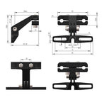 Electric Bike Tail Light Bracket, Rear Rack Light Mounting Bracket, Bike Tail Light Mount, Saddle Mount Rear Bike Light（Only bracket）