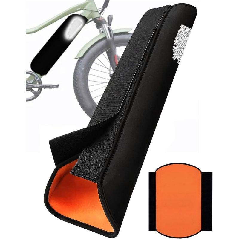 2PCS Light-reflecting E Bike Battery Protective Cover for Integrated Ebike Battery Protection Cover Frame E-Bike Accessory