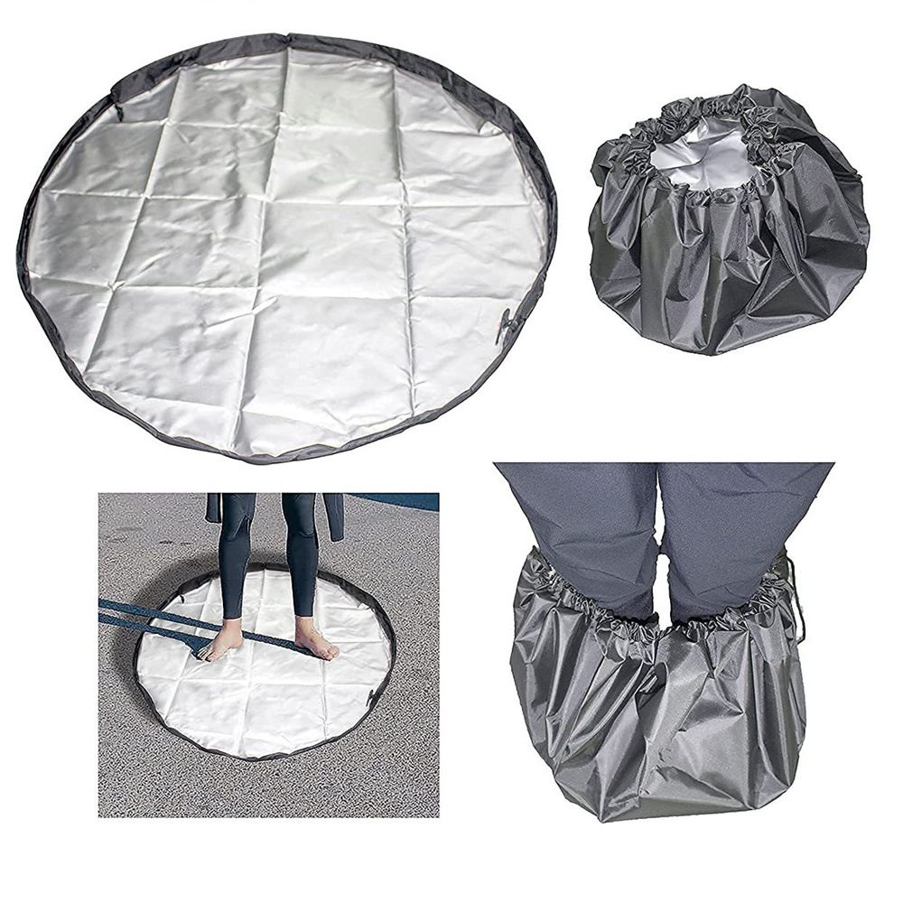210D Durable Wetsuit Changing Mat/Waterproof Dry-Bag with Drawstring Closure,Surf Change Mat Perfect for Surfers, Beach, Swim