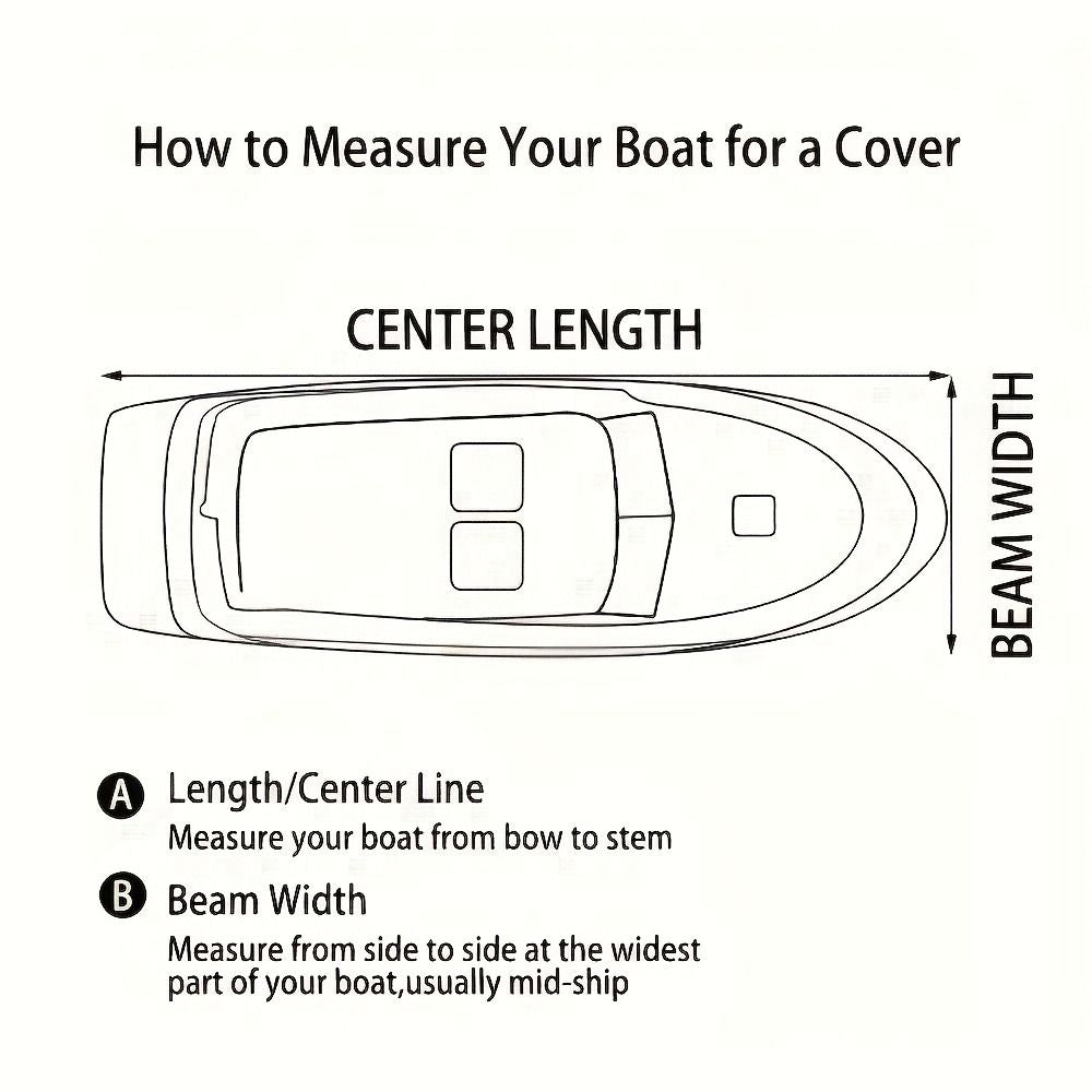 Trailerable Boat Cover – 600DHeavy Duty Waterproof Tarp with Storage Bag, Designed for V-Hull, Fish & Ski, Runabout, Bass & Fishing Boats,21-24FTBlack