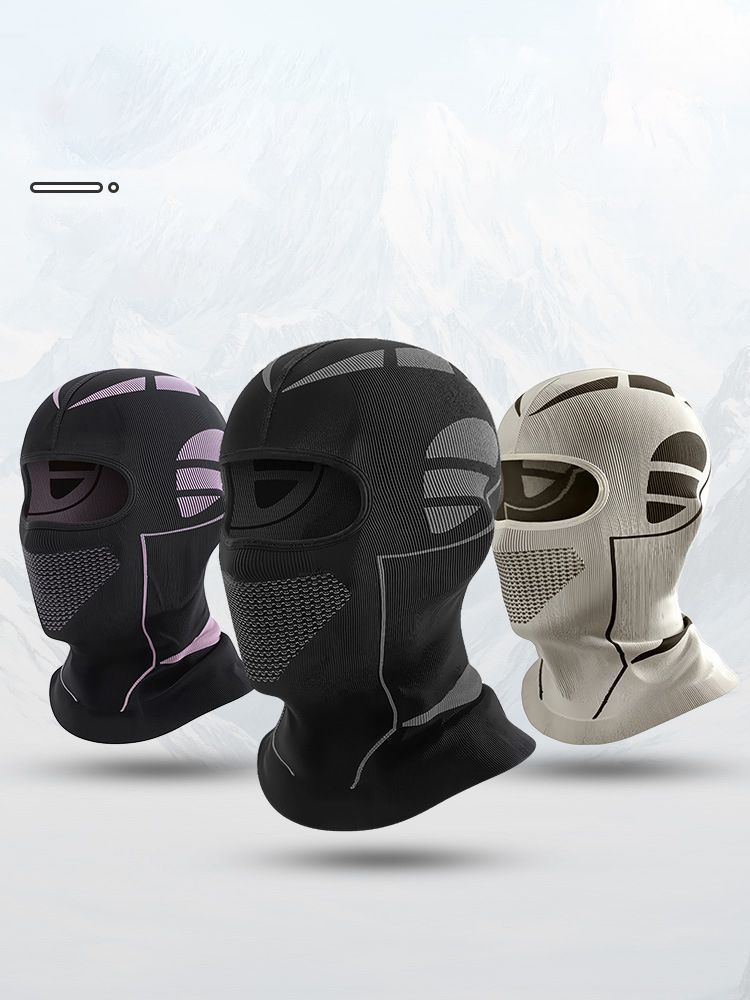 Ski Balaclava Black and Pink