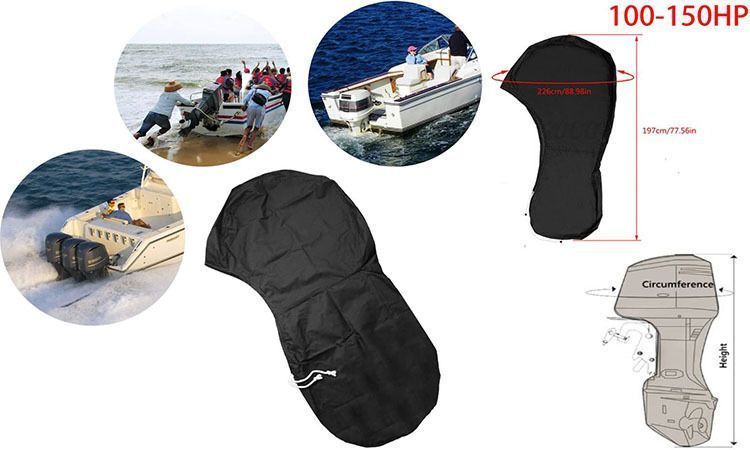 420D Outboard Motor Cover Black 30-60 HP