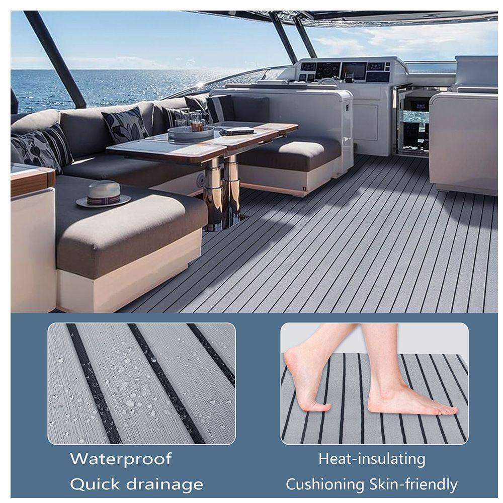 Striped EVA Boat Mat