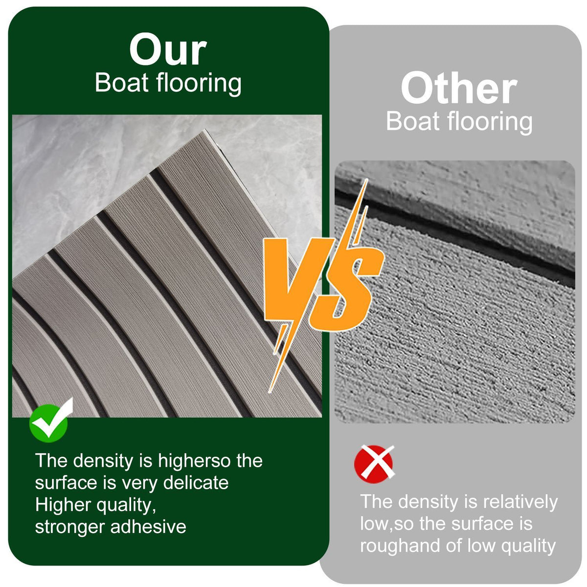 Striped EVA Boat Mat