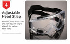 Thoughtful Gift Windproof Ski Goggles, HD Impact Resistant, White Frame Clear Lens