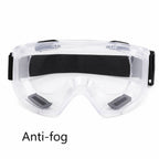 Sentimental Anti-Fog Wind Goggles, HD Shockproof Lens, White Frame Clear Anti-Fog