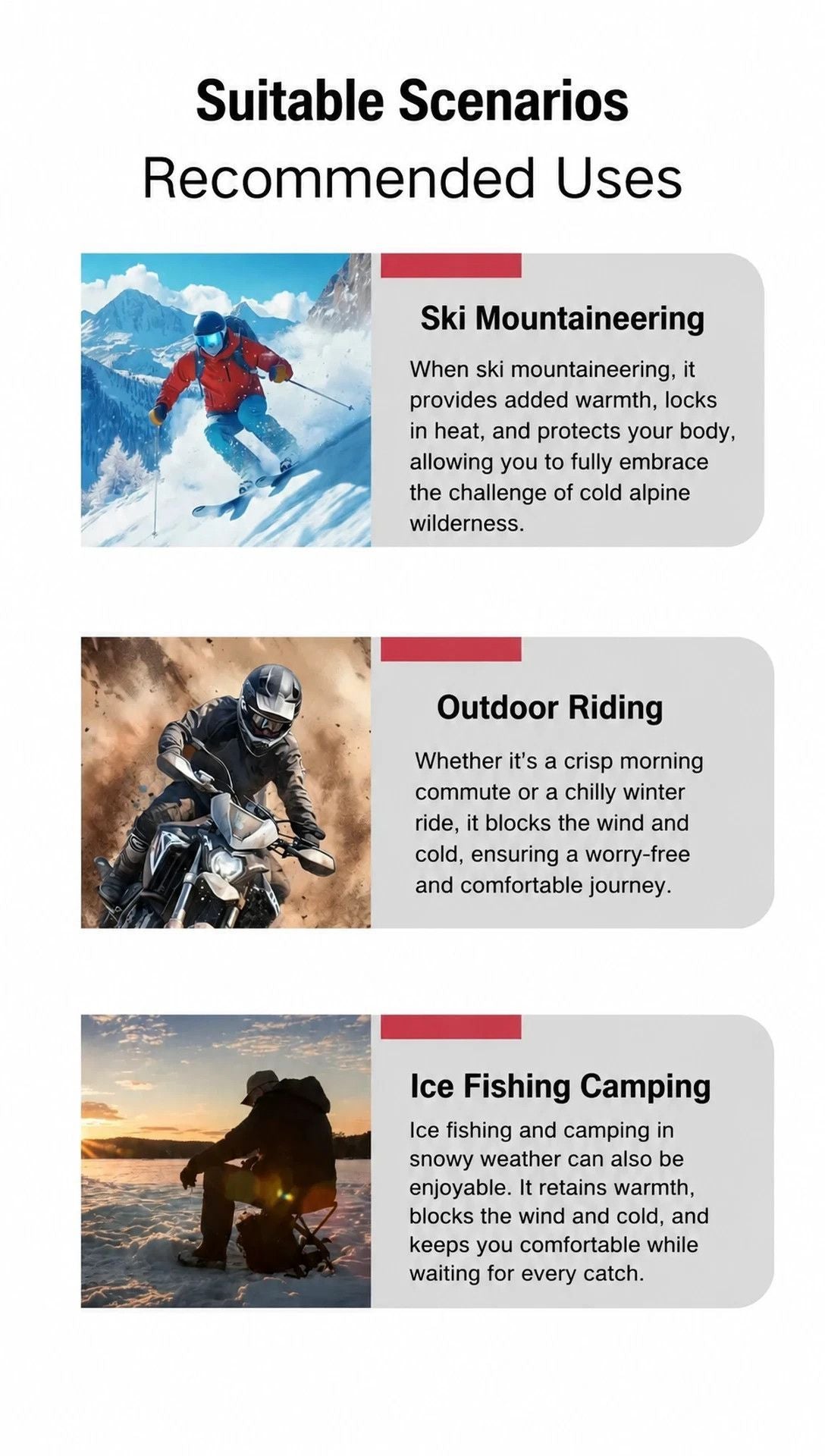 Sweet Cycling & Ski Gift Soft Fleece Drawstring Neck Warmer, Orange, Wind Resistant Neck Cover