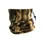 Practical Hiking Gear Set Polar Fleece Drawstring Neck Tubes 2 Pcs, Jungle Camo, Thermal Face Mask