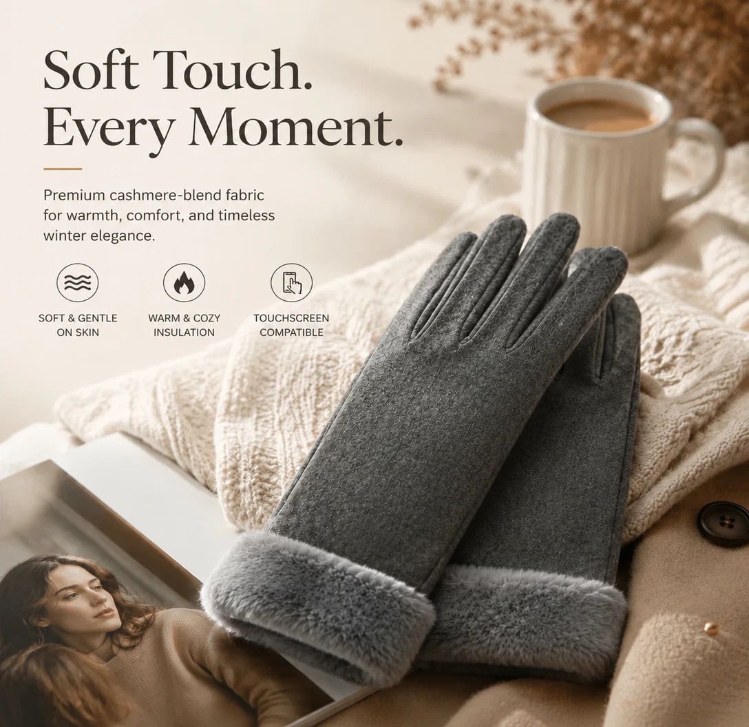 Black 3 Stripes Women's Windproof Thermal Cycling Gloves
