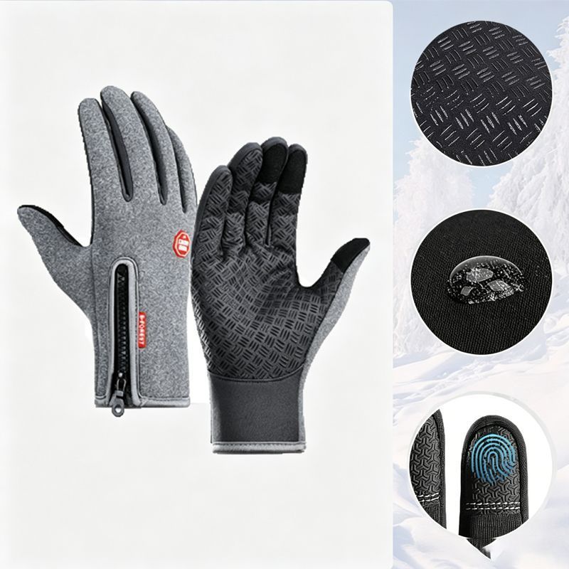 Upgraded Thermal Cycling Gloves - Grey M