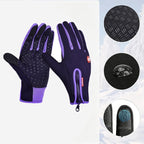 Upgraded Thermal Cycling Gloves - Purple L