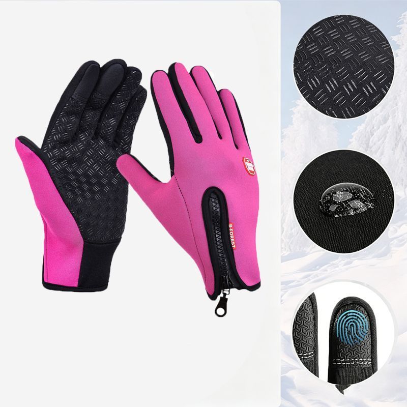 Upgraded Thermal Cycling Gloves - Hot Pink XL