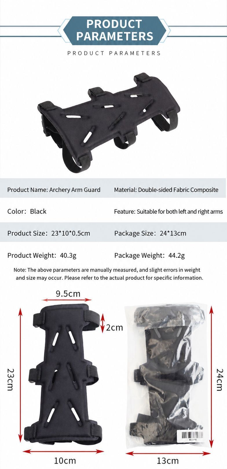 Archery Arm Guard Black