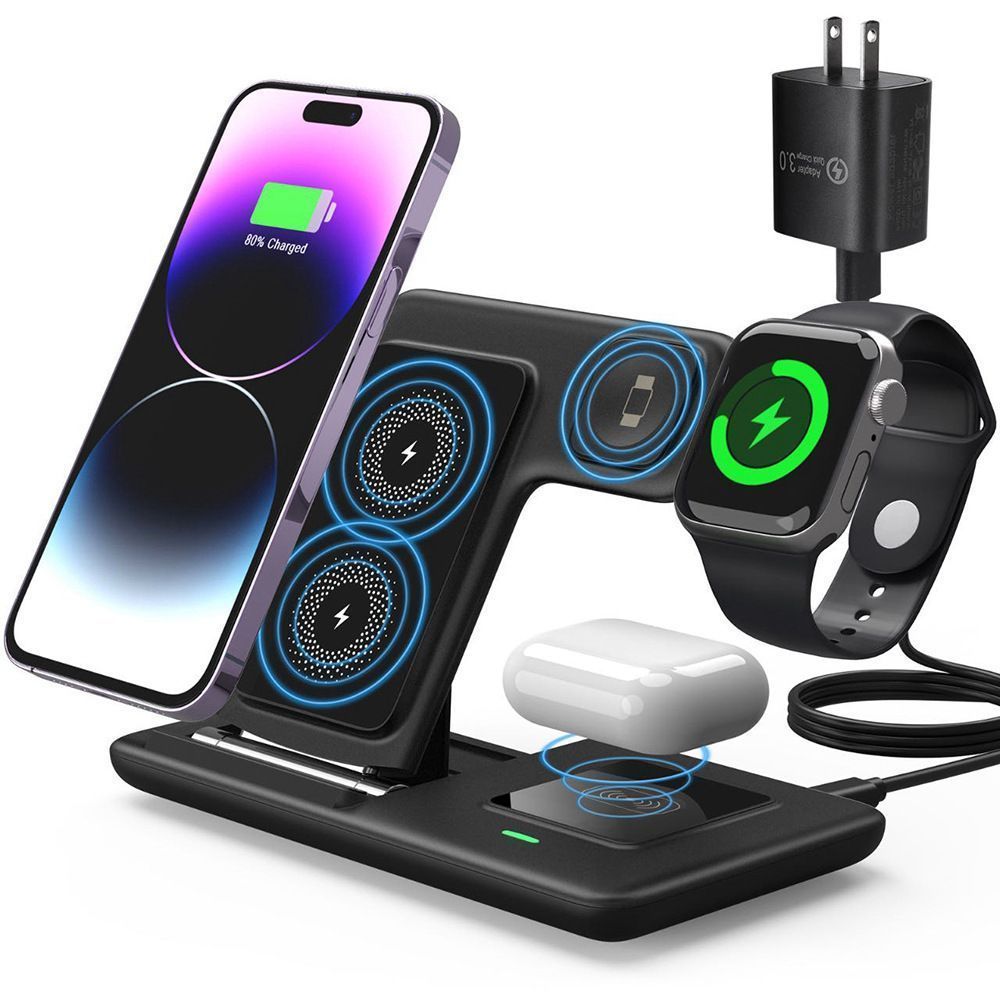 Black 3-in-1 Wireless Charger
