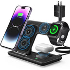 Black 3-in-1 Wireless Charger