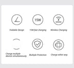 Black 3-in-1 Wireless Charger
