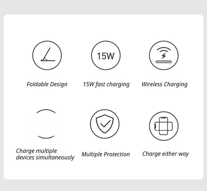 White 3-in-1 Wireless Charger