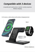 Pink 3-in-1 Wireless Charger