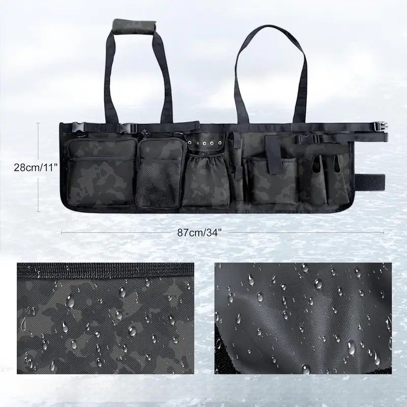 Multi-Functional Tactical Fishing Bucket Backpack, Waterproof Large Capacity, Built-in Livewell, All Gear Storage in One Bag