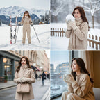 Women's Winter Thick Warm Gloves｜Windproof, Anti-Slip, Touchscreen, Suitable for Skiing, Cycling, and Electric Scooters(pink)