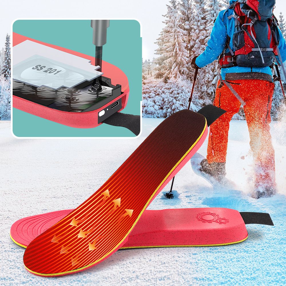 Rechargeable Heated Insoles with Bluetooth APP Control – 3 Heat Settings (40–60°C), Trim-to-Fit, 3000mAh Battery | NEW ARRIVAL(NO: S)