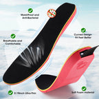 Rechargeable Heated Insoles with Bluetooth APP Control – 3 Heat Settings (40–60°C), Trim-to-Fit, 3000mAh Battery | NEW ARRIVAL(NO: S)