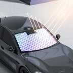 Car Sunshade: Laser Reflective Coating for Scientific Sun Protection, Dual-Layer Heat Insulation with Seamless Fit, Quick Cooling After Sun Exposure, Protects Interior from Aging.