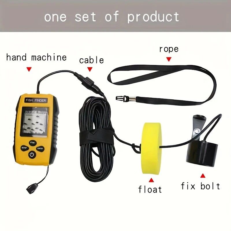 【Hot Sale】Handheld Fish Finder - Sonar Water Depth Detector Portable Fishing Gear
