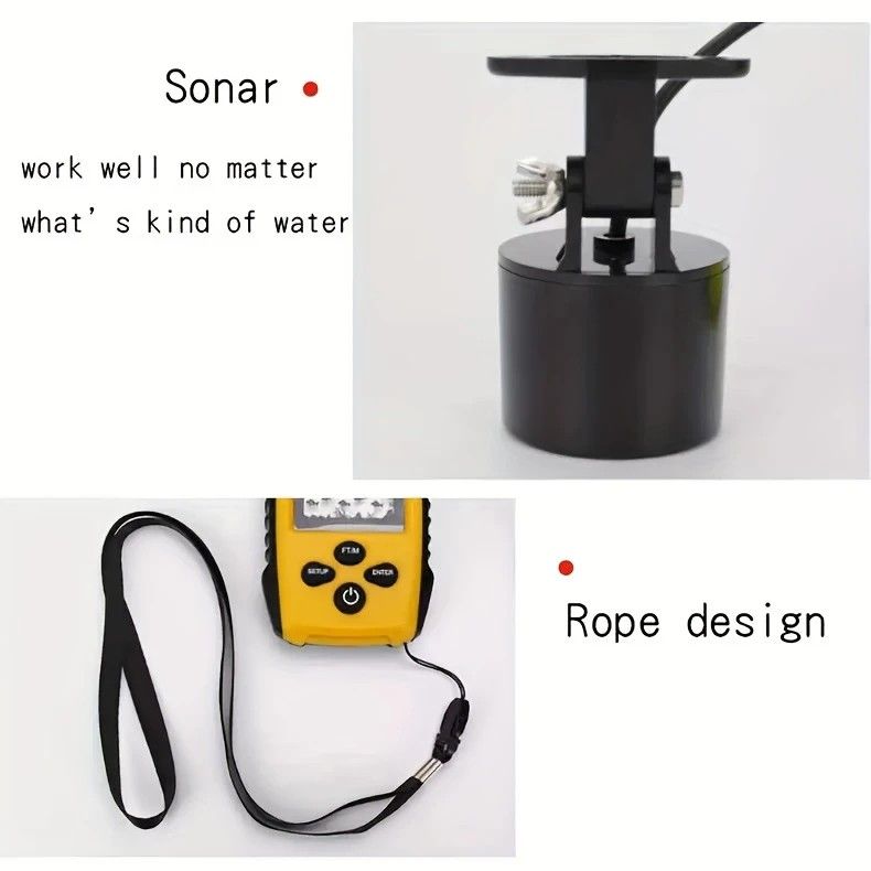 【Hot Sale】Handheld Fish Finder - Sonar Water Depth Detector Portable Fishing Gear