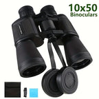 10x50 HD Binoculars - Wide Angle Large Eyepiece - Night Vision for Birdwatching Hiking Concerts - Lightweight & Portable(Orange handwheel)