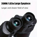 10x50 HD Binoculars - Wide Angle Large Eyepiece - Night Vision for Birdwatching Hiking Concerts - Lightweight & Portable(Orange handwheel)