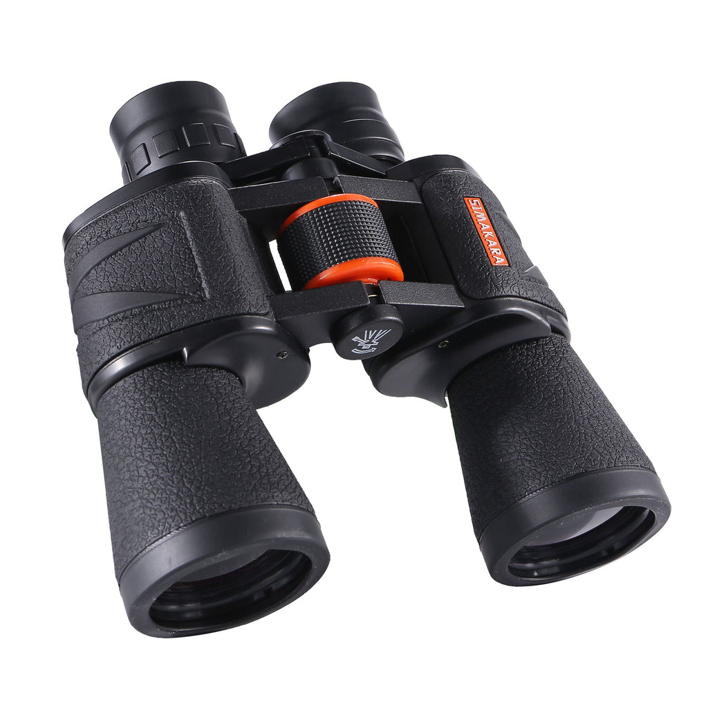 10x50 HD Binoculars - Wide Angle Large Eyepiece - Night Vision for Birdwatching Hiking Concerts - Lightweight & Portable(Black pockmark)