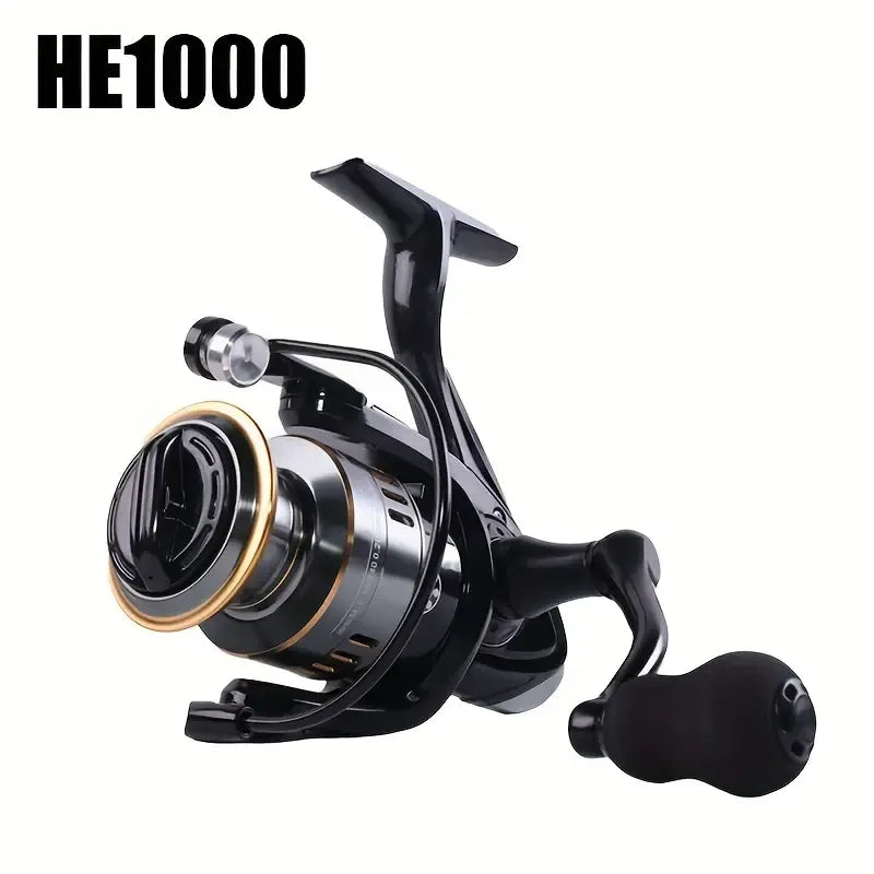 Spinning Reel Fishing Reel, Metal Spool, Metal Handle, 5.2:1 Gear Ratio, 10KG Drag, Smooth and Sensitive Line Output, Left/Right Hand Interchangeable, Rotating Fishing Reel, Suitable for Freshwater and Saltwater(HE3000)