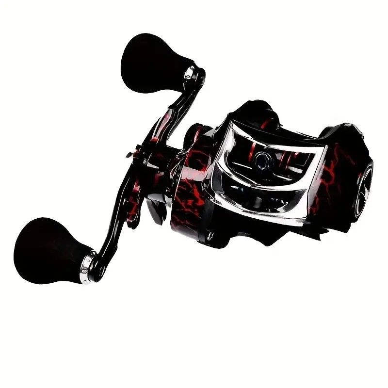 High Speed 18+1BB Baitcasting Reel, Dual Brake System, Max Drag 20lb - Ergonomic Handle, Stainless Steel Durable Spool - Ideal for Carp and Bass Fishing, Suitable for Saltwater and Freshwater, Angler's Choice | Smooth Black Finish(DW121L left hand)
