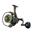 DEUKIO GSW Spinning Reel, Anti-Slip Metal Spool, 3+1 Bearings Zero-Gap, Waterproof Rustproof, Long Cast for Big Fish