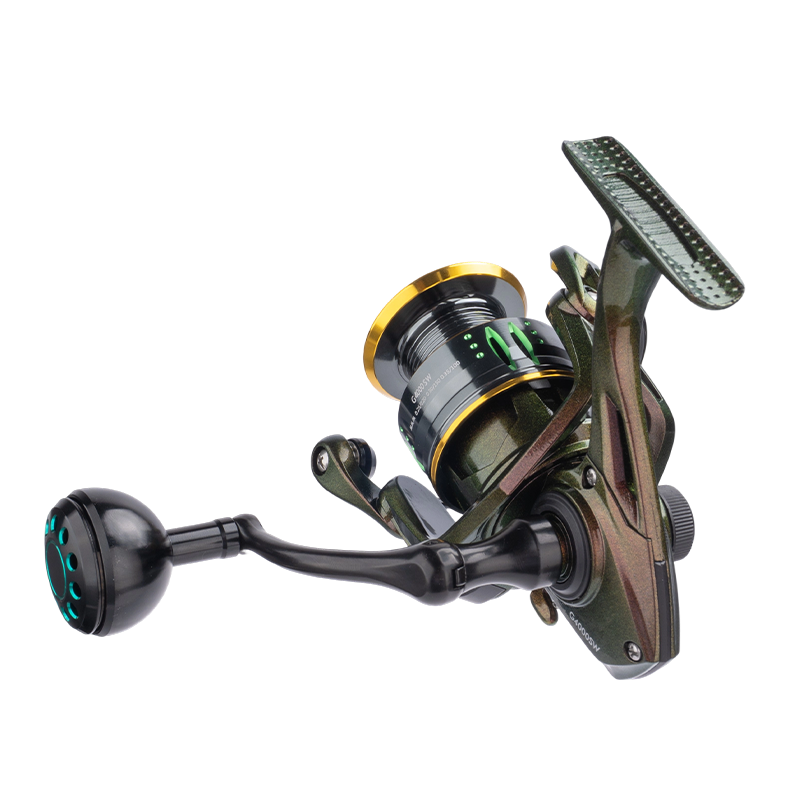 DEUKIO GSW Spinning Reel, Anti-Slip Metal Spool, 3+1 Bearings Zero-Gap, Waterproof Rustproof, Long Cast for Big Fish