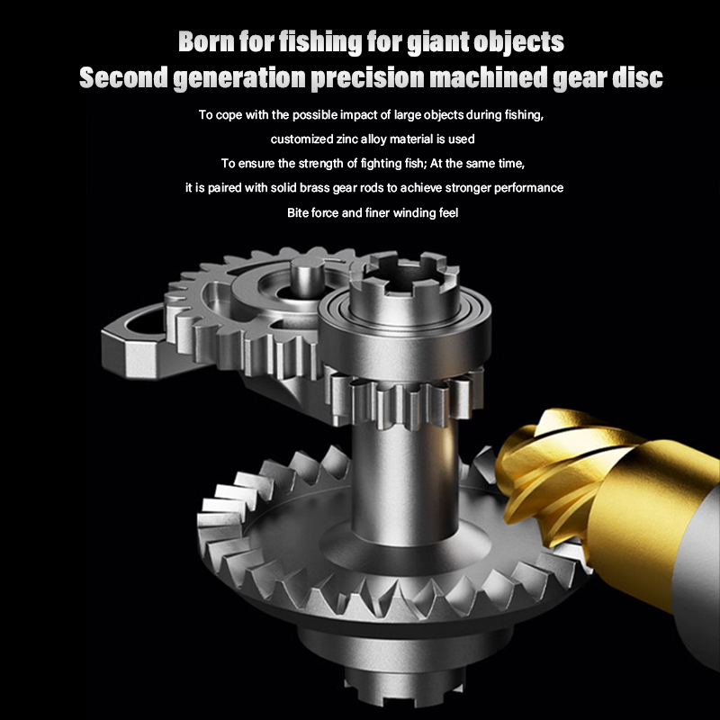 DEUKIO All-Purpose Spinning Reel, 15kg Max Drag + CNC Metal Handle, Zero-Gap Waterproof Design, Ultra-Stable for Landing Big Fish（SA3000)