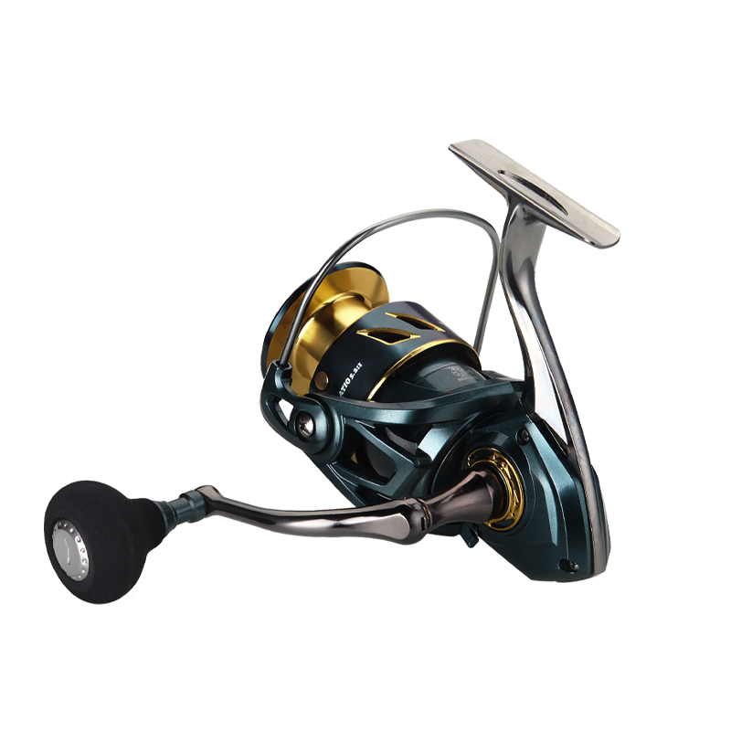 DEUKIO All-Purpose Spinning Reel, 15kg Max Drag + CNC Metal Handle, Zero-Gap Waterproof Design, Ultra-Stable for Landing Big Fish（SA3000)