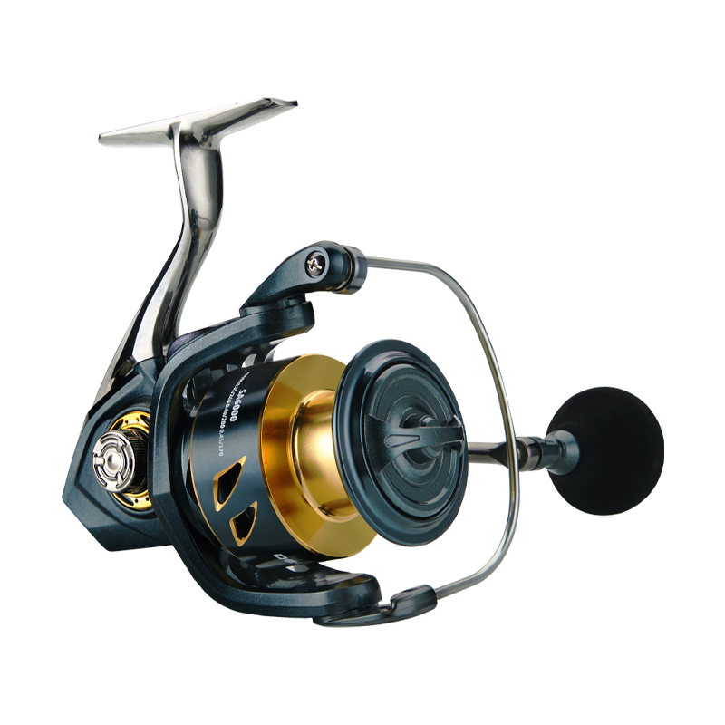 DEUKIO All-Purpose Spinning Reel, 15kg Max Drag + CNC Metal Handle, Zero-Gap Waterproof Design, Ultra-Stable for Landing Big Fish（SA3000)