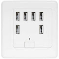 USB Wall Plug, 220V 4A Charging Panel, 6 USB Ports Fast Charging