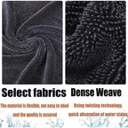 3 Pcs Cleaning Cloth Car, Lint Free, Home More Absorbent XXL Microfiber Cloth for Shower Cabin, 40 X 60 cm, 60 cm