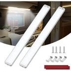 2 Pcs Lighting 228 LED 12V, 10W Bar of Light Interieure a LED, 2000LM Bar of Light a LED with Switch on and Off Car, Truck Bateau