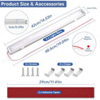2 Pcs Lighting 228 LED 12V, 10W Bar of Light Interieure a LED, 2000LM Bar of Light a LED with Switch on and Off Car, Truck Bateau